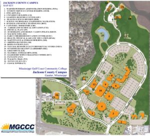 map of the Jackson County Campus