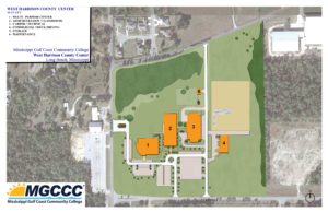 Map of MGCCC's West Harrison County Center Campus.