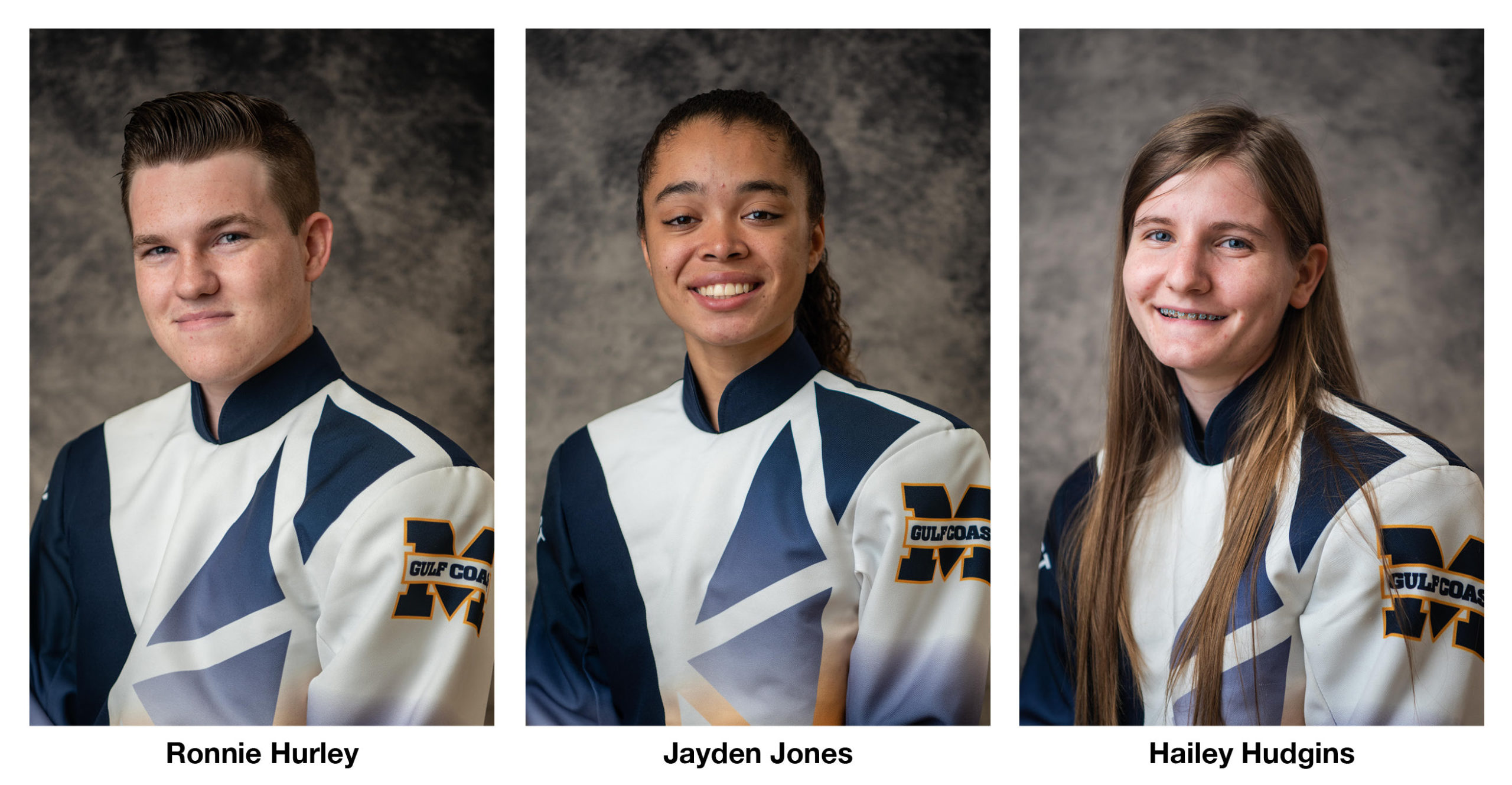Drum Majors selected to lead MGCCC’s Band of Gold during the 2021-2022 season