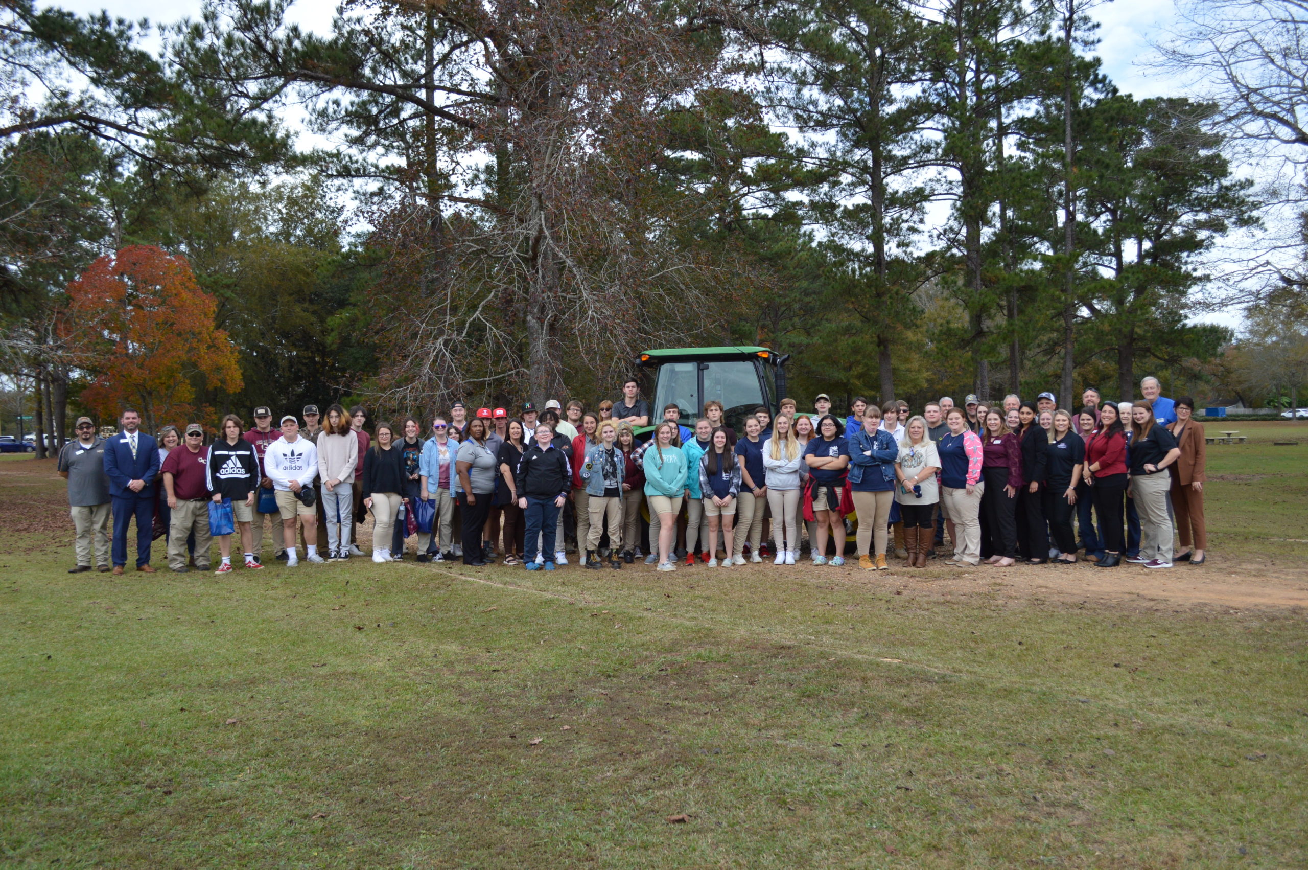 Group of high school students at GC Ag Science Day