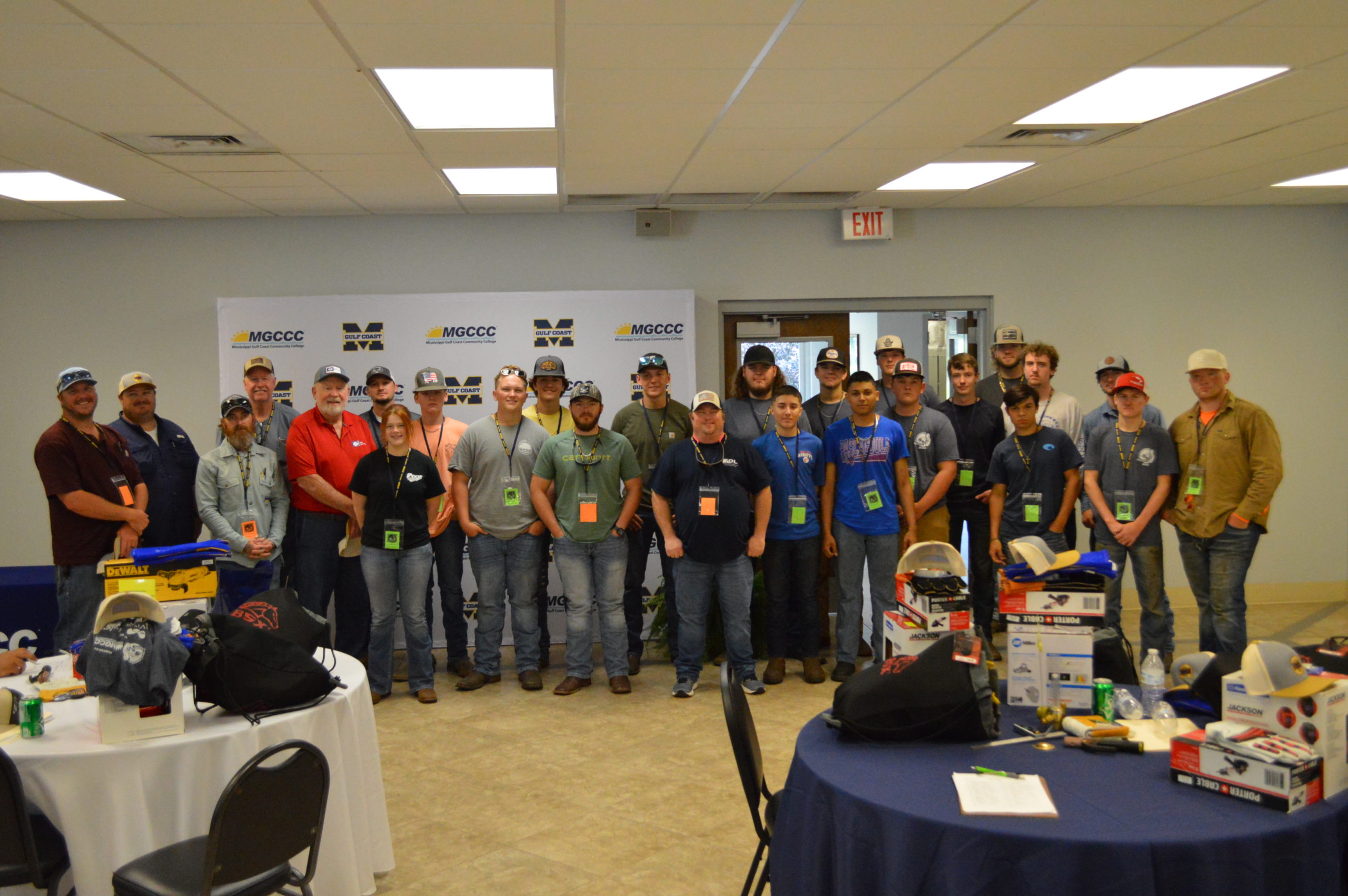 Competitors in the Welding Competition