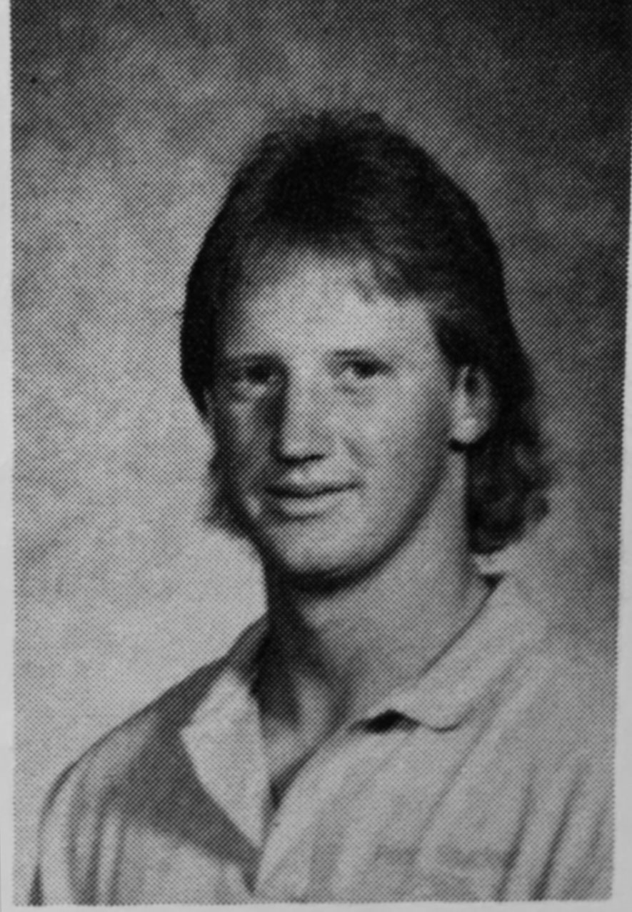 Gary Taylor portrait from 1985 yearbook.