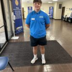 Timothy Deal in his Reflections shirt at JC Campus