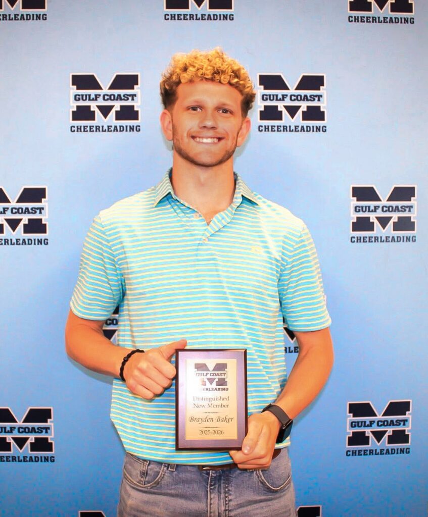 Brayden Baker holding the 