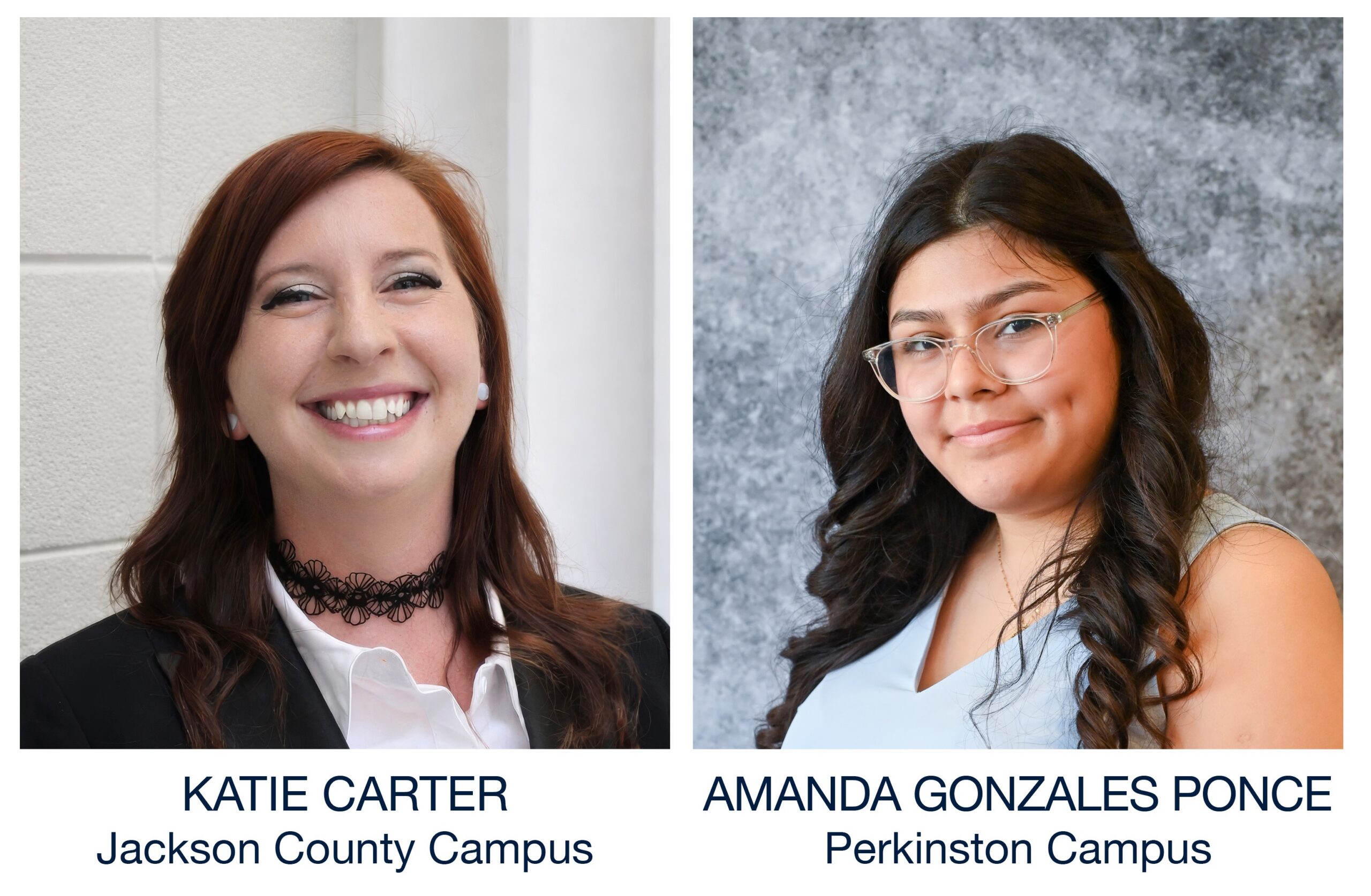 Katie Carter and Amanda Gonzales Ponce portraits