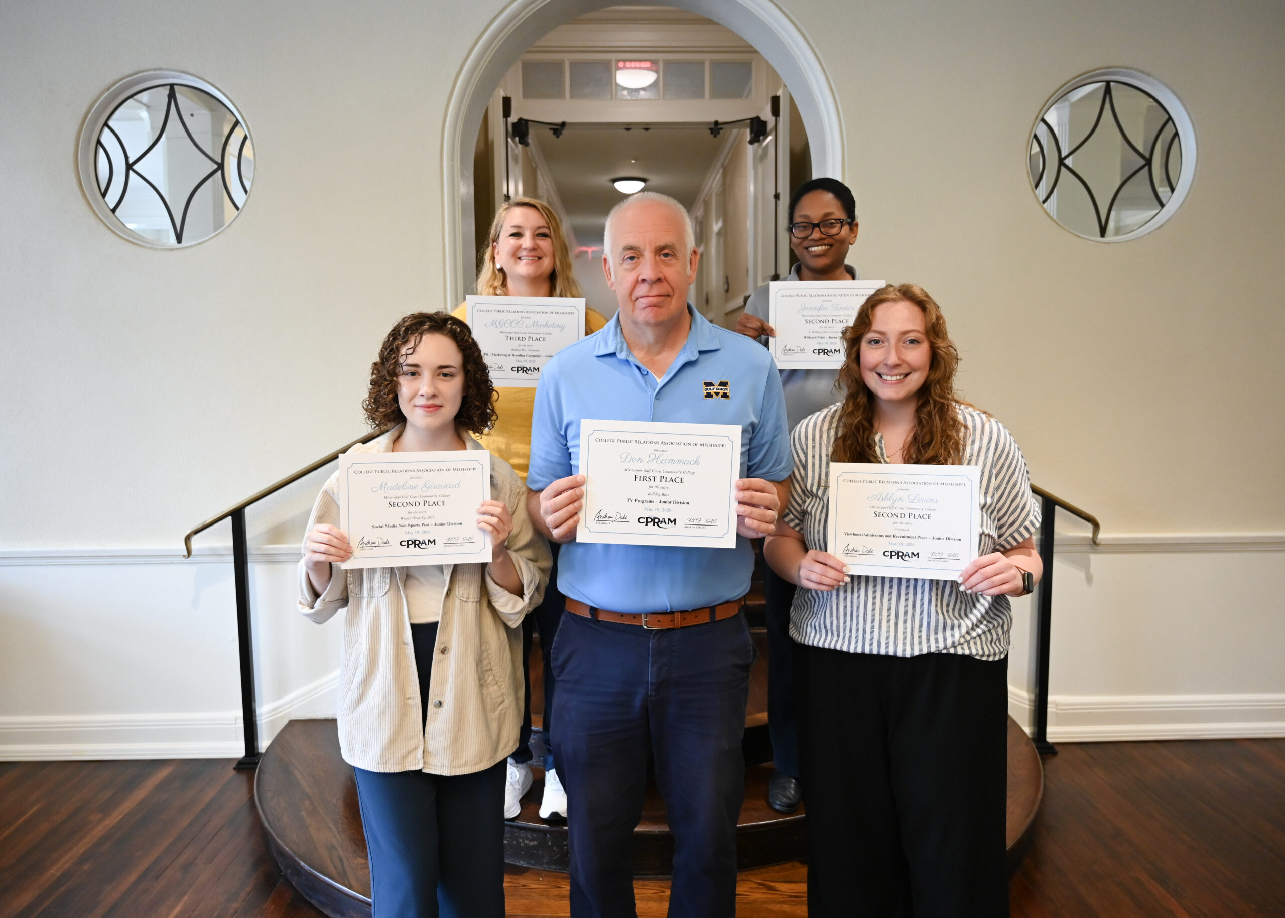 MGCCC Institutional Advancement and Sports Information teams receive five awards at CPRAM Conference