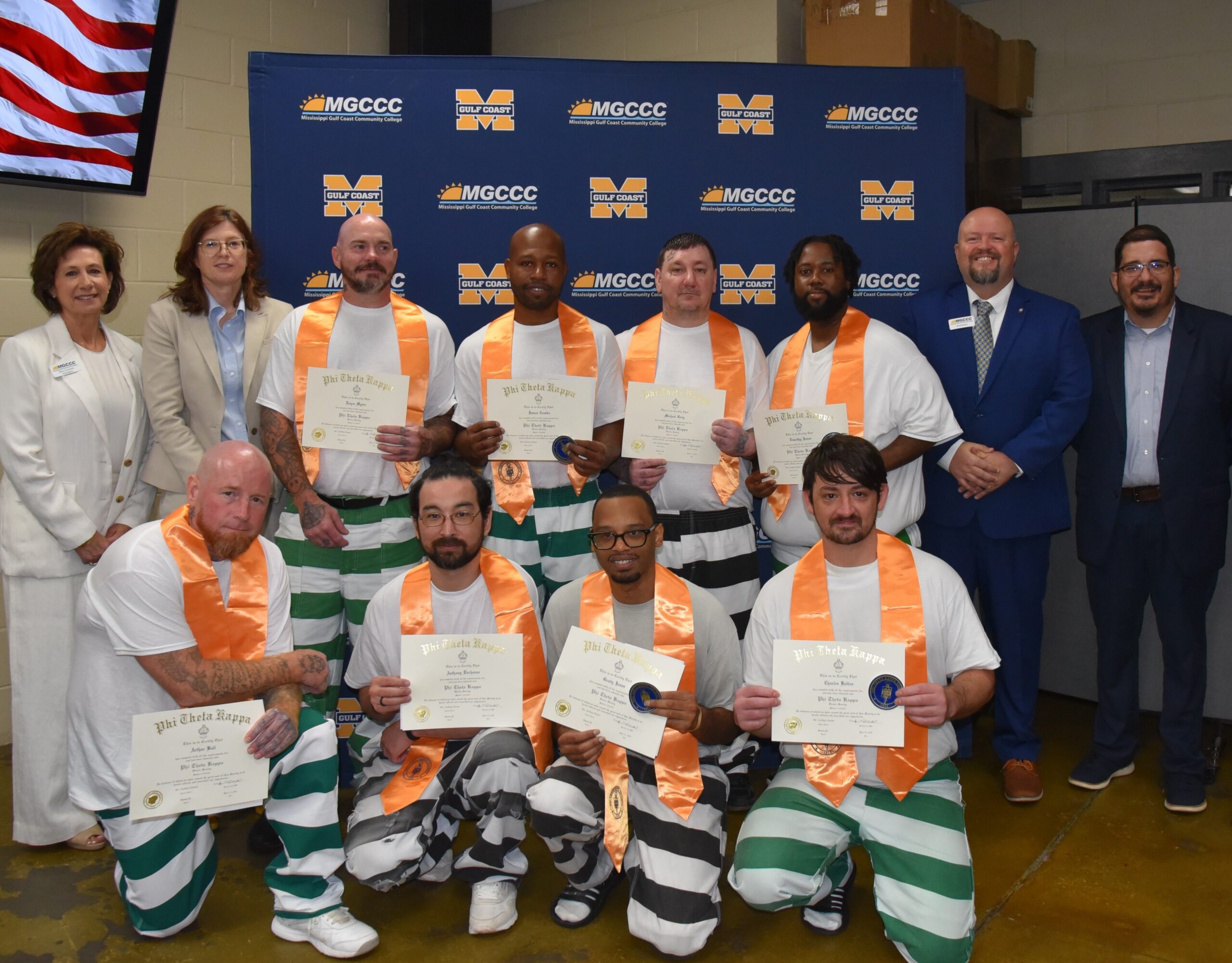MGCCC inducts eight incarcerated students into PTK chapter