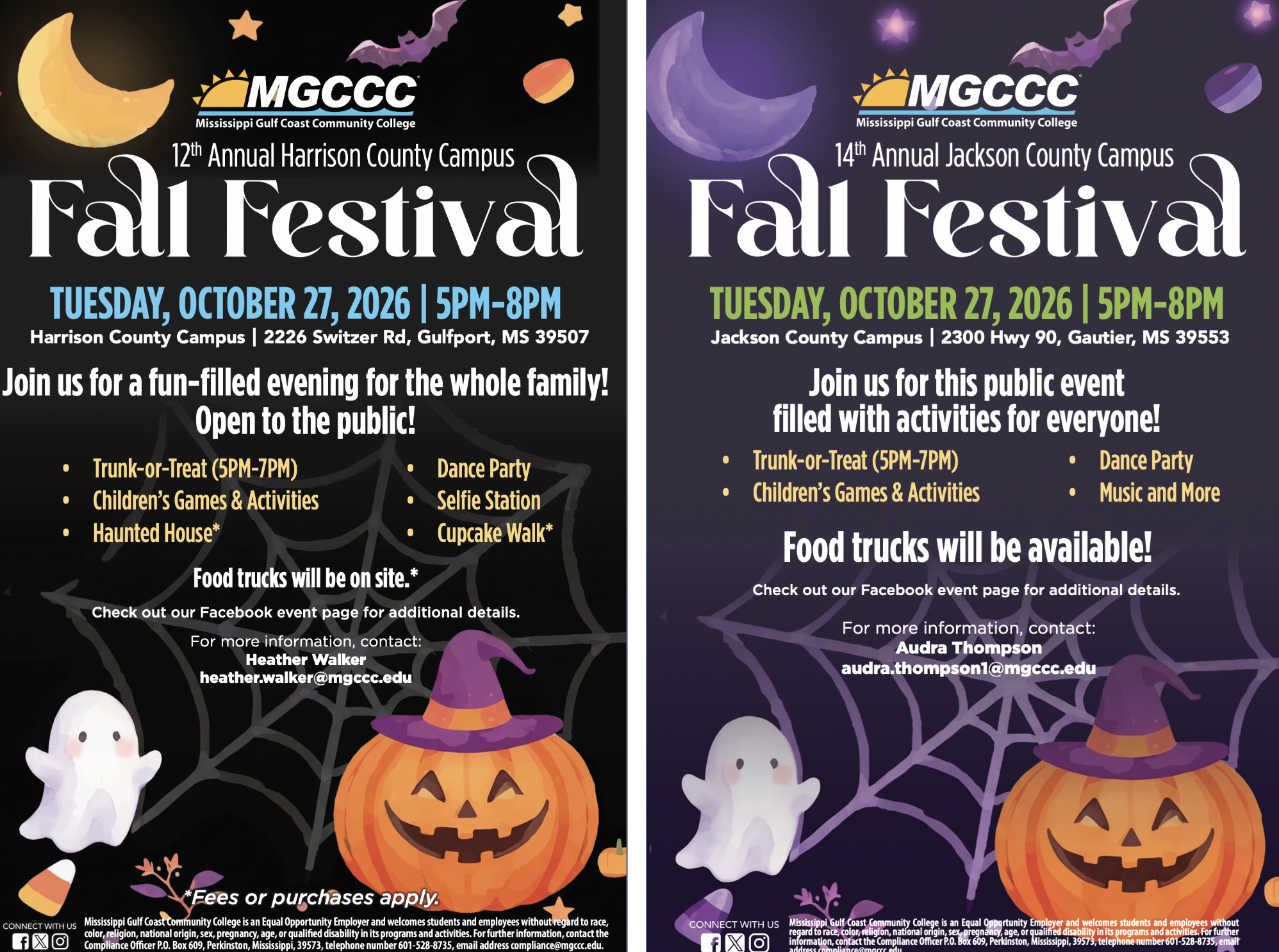 MGCCC campuses to host annual Fall Festivals on October 27